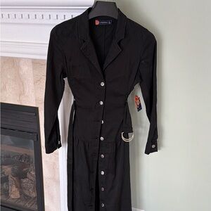 Indigo Black Collared Jacket